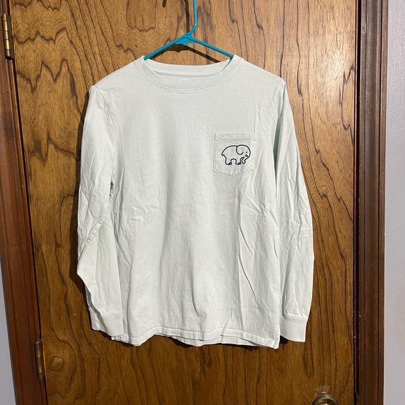 Ivory Ella l/s tee. Light green. Sz small. - Picture 2 of 2